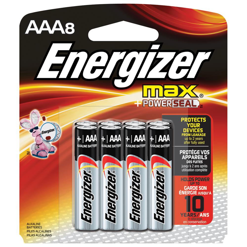 8 pack - Energizer E92MP8EN AAA Battery