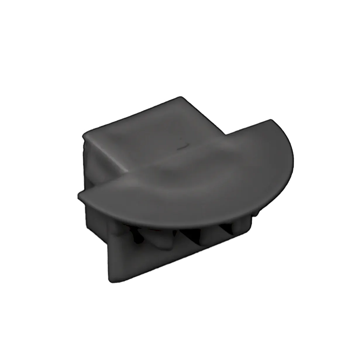American Lighting PE-AA2DF-FEED-BK Premium Extrusion Double Flange Recessed Feed Black