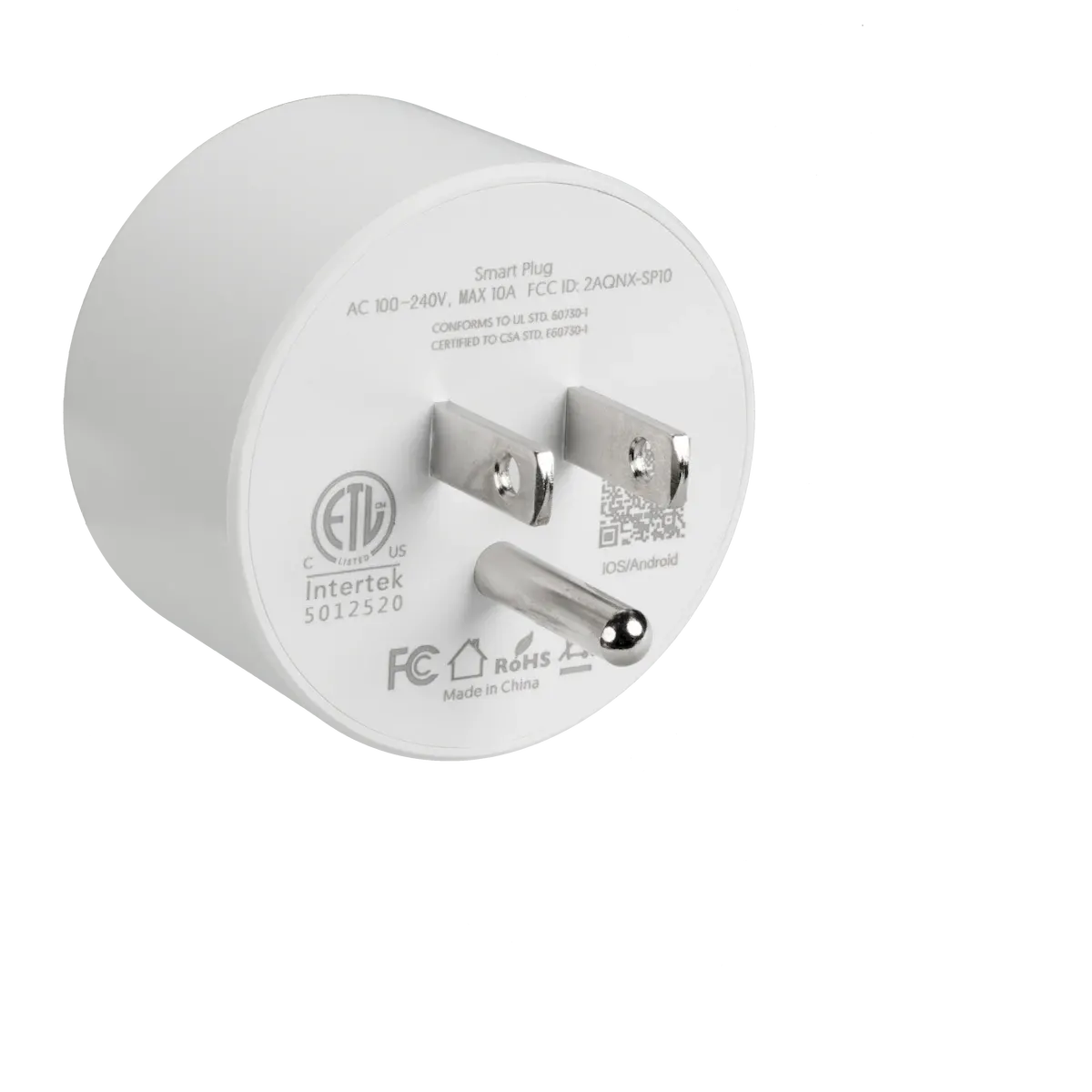 American Lighting SPKPL-PLUG-1S-WH Spektrum+ 1 Socket Smart Plug White 1200 W