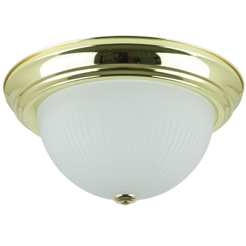 6 pack - Sunlite 04582-SU Fixture 13" Decorative Dome Ceiling Polished