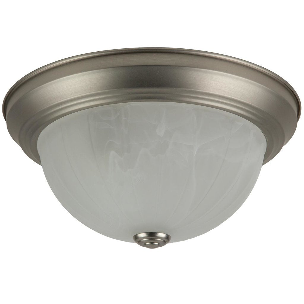 6 pack - Sunlite 04587-SU Fixture 11" Decorative Dome Ceiling Brushed
