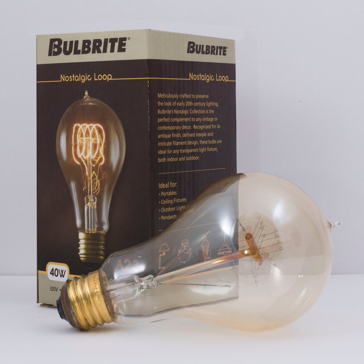 Bulbrite 134020 40W A19 Amber Incandescent Light Bulb