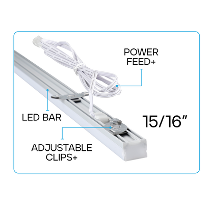 Luxrite LR42345 60W 96" Grid Smart Pro LED T-Bar Grid Light 15/16" Grid 5CCT Selectable Dimmable