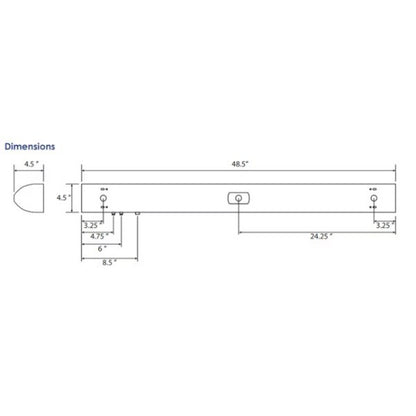 Energetic Lighting E2BL2040D-840 58W LED Dimmable Patient Fixture