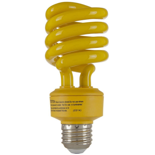 24 pack - Sunlite 05514-SU 24W T3 Coil Yellow CFL Light Bulb