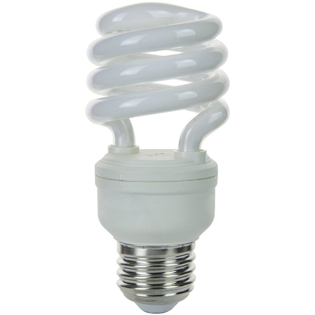 6 pack - Sunlite 00707-SU 13W T2 Coil Cool White CFL Light Bulb
