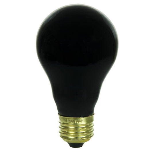 Sunlite 01096-SU 75W A19 Black Light Blue Incandescent Light Bulb