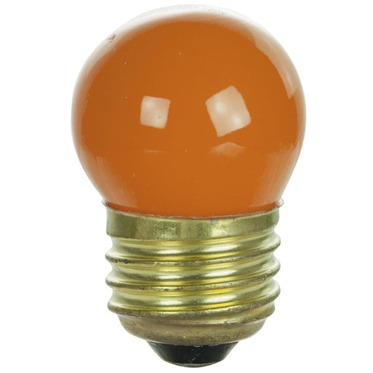 Sunlite 01235-SU 7.5W S11 Orange Incandescent Light Bulb