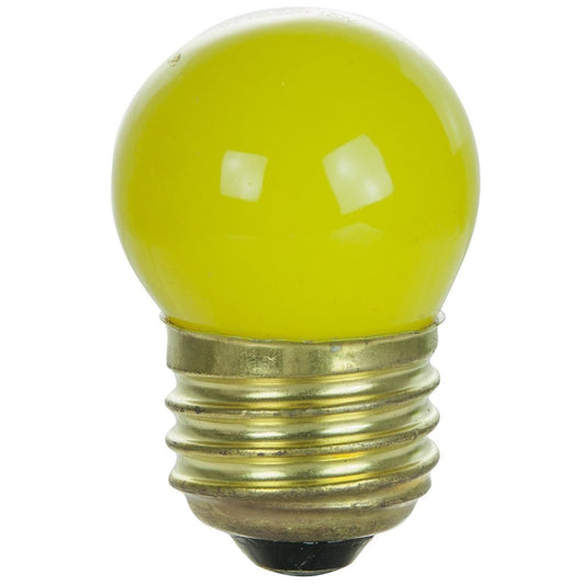 25 pack - Sunlite 01230-SU 7.5W S11 Yellow Incandescent Light Bulb