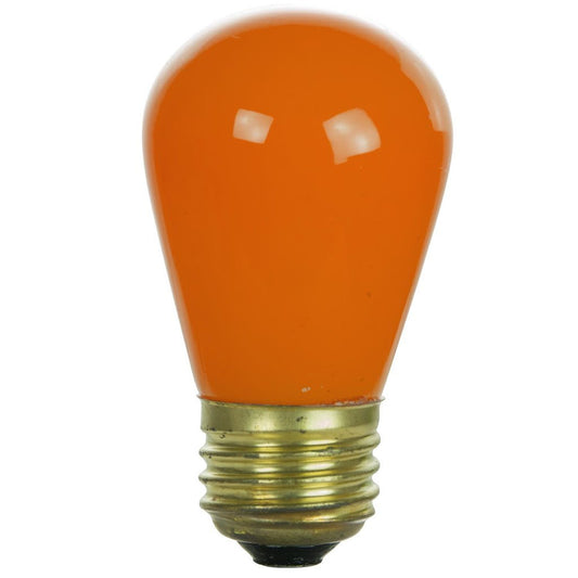Sunlite 01200-SU 11W S14 Orange Incandescent Light Bulb