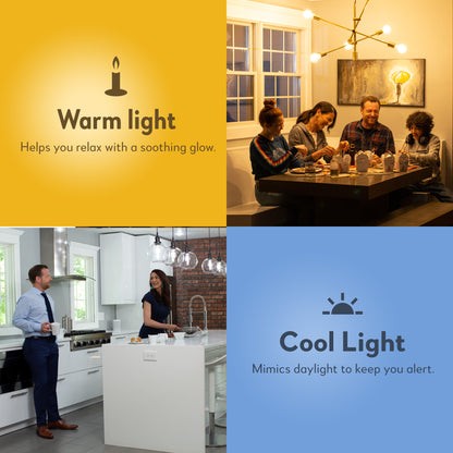 Bulbrite 190120 Bulbrite Solana Smart LED Wifi Light Bulb, A19 / E26 Base, 8W, 2200K-6500K , White Finish