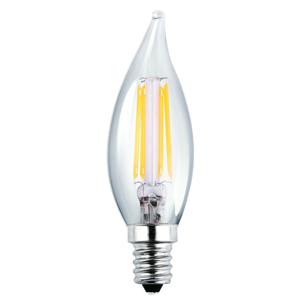 Luxrite LED4CFC/CL/27K 4W CA8 LED Light Bulb