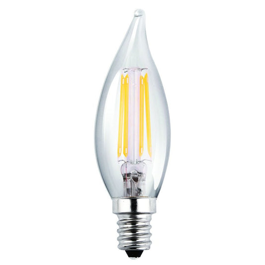 Luxrite LED4CFC/CL/27K 4W CA8 LED Light Bulb