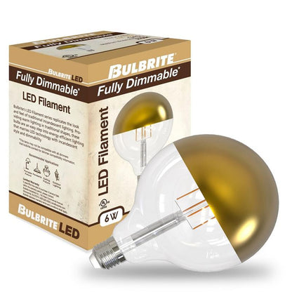 Bulbrite 776924 6W G40 Warm White LED Light Bulb