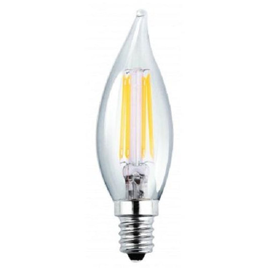 Luxrite LR21577 4W CA10 Cool White LED Light Bulb