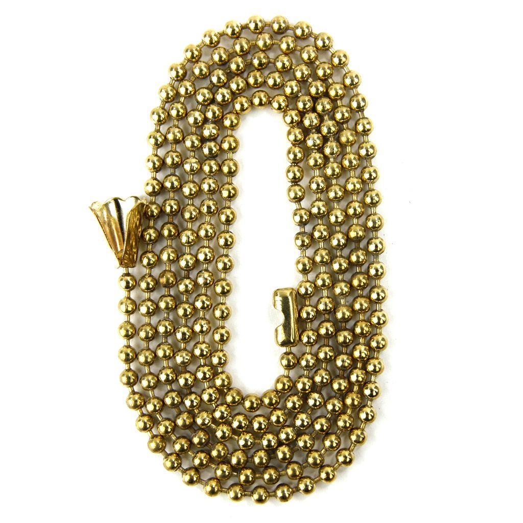 24 pack - Sunlite 04000-SU Pull Chain E170 Brass Beaded Chain