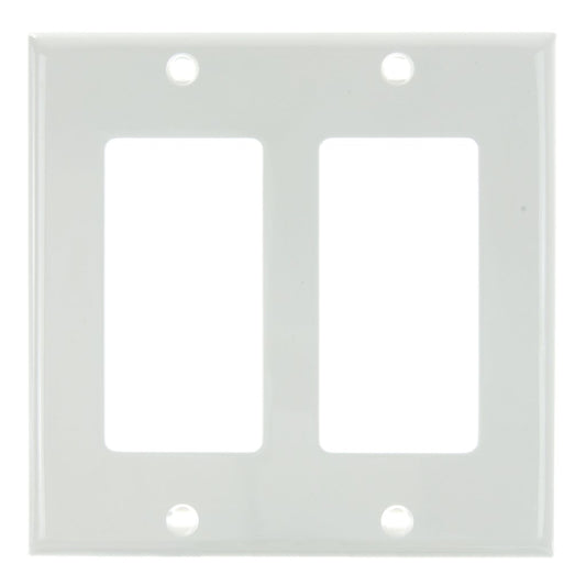 25 pack - Sunlite 50727-SU Wall Plate E302/W 2 Gang Decorative Switch