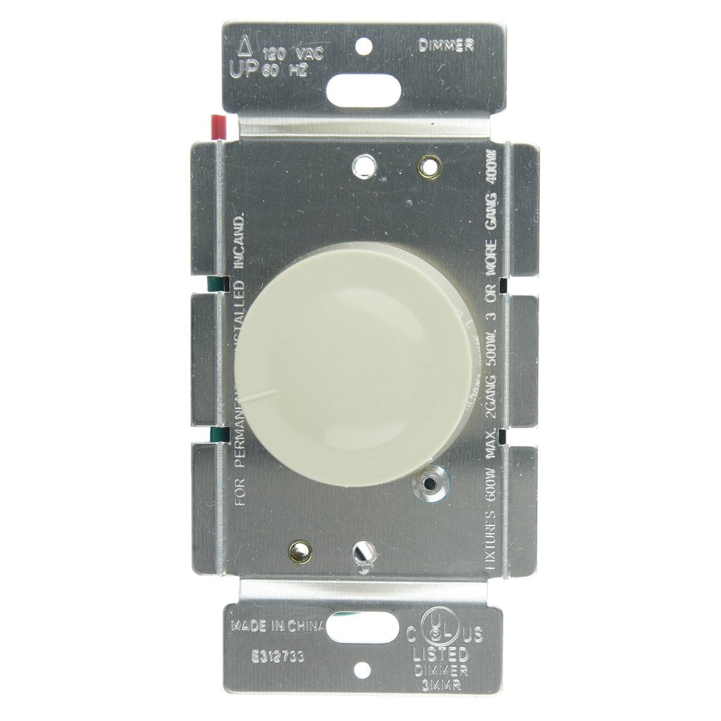 10 pack - Sunlite 55000-SU Dimmer Switch E1000/I Rotary Dimmer Ivory