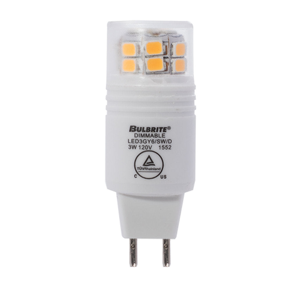 4 pack - Bulbrite 861360 (770560) 3W T4 Soft White LED Light Bulb