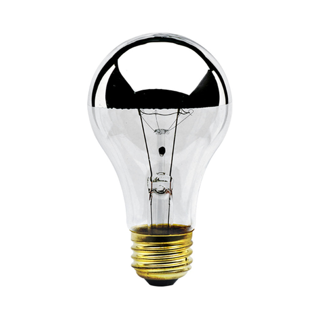 8 pack - Bulbrite 861265 (712160) 60W A19 Warm White Half Chrome