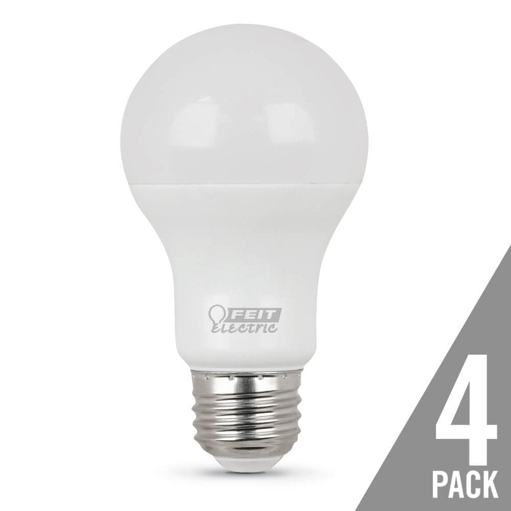 4 pack - Feit Electric A450/850/10KLED/4 5.5W A19 White LED Light Bulb