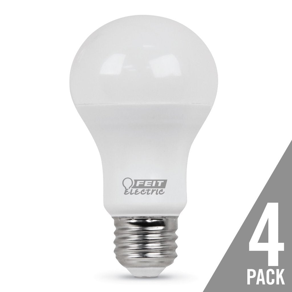 4 pack - Feit Electric A800/850/10KLED/4 8.5W A19 Daylight LED