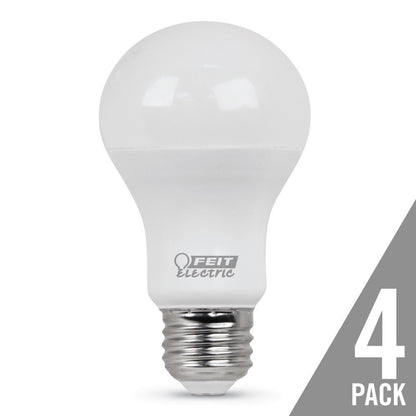 4 pack - Feit Electric A800/850/10KLED/4 8.5W A19 Daylight LED