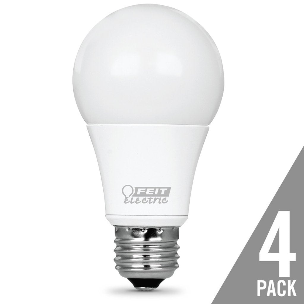 4 pack - Feit Electric OM40/830/LED/4 5.6W A19 Warm White LED