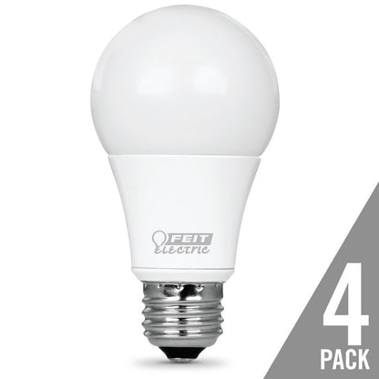 4 pack - Feit Electric OM40/830/LED/4 5.6W A19 Warm White LED