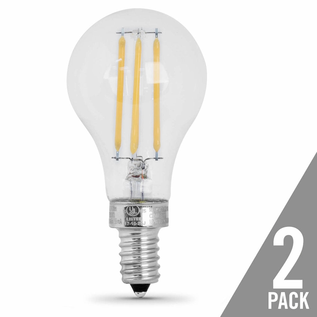 2 pack - Feit Electric BPA1560C/827/LED/2 6W A15 Warm White LED