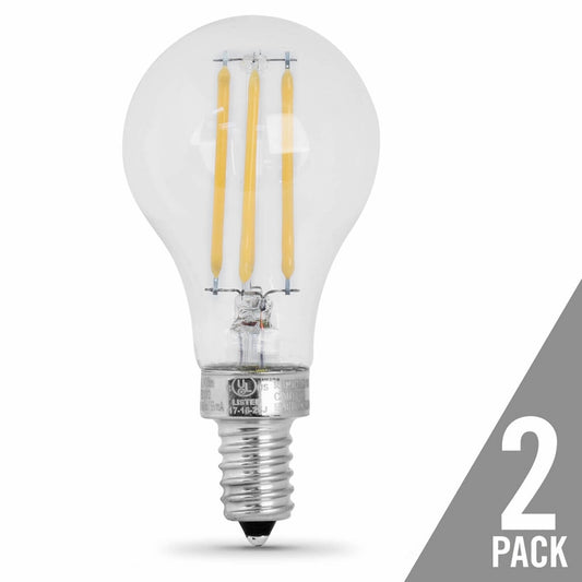 2 pack - Feit Electric BPA1560C/827/LED/2 6W A15 Warm White LED