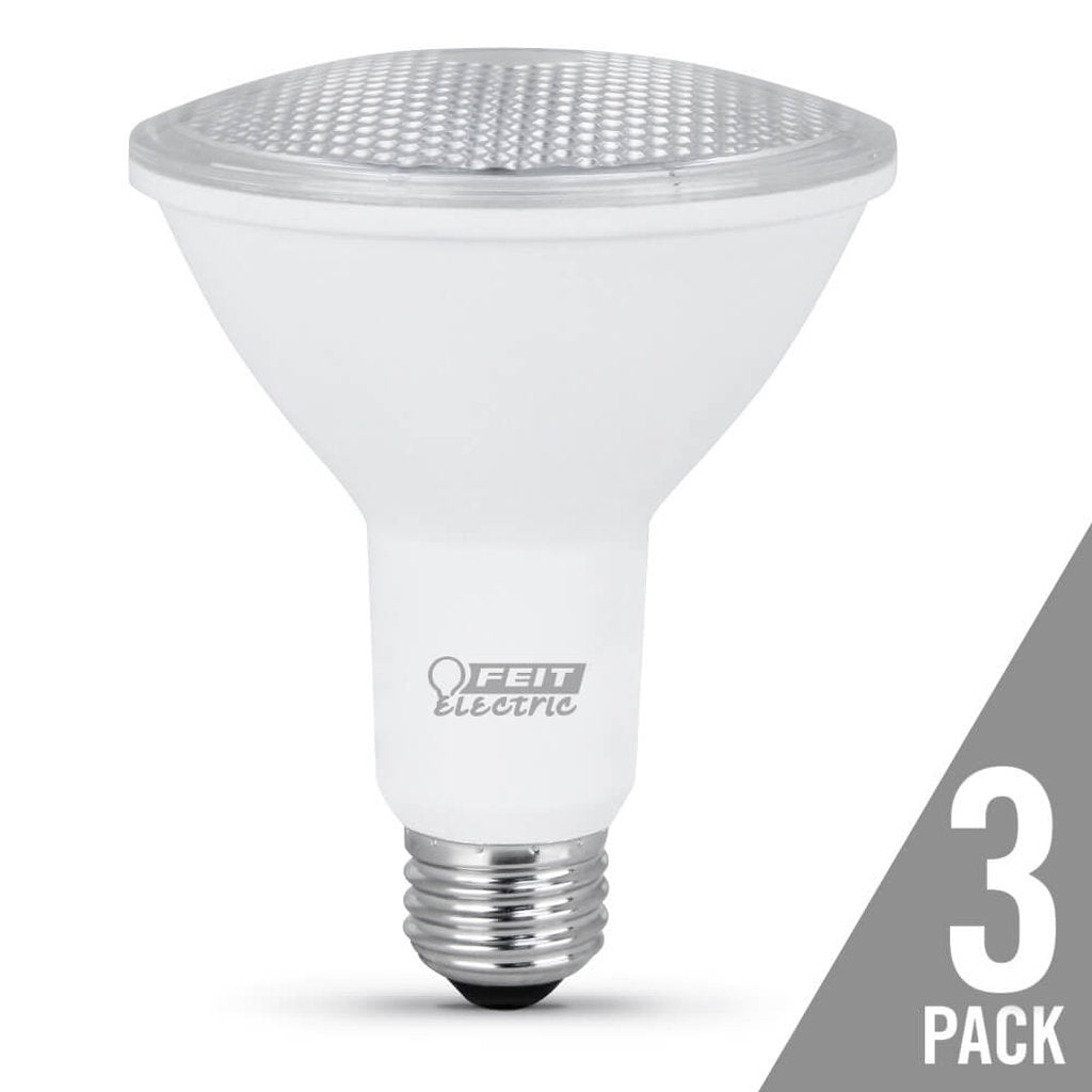 3 pack - Feit Electric PAR30L75/10KLED/3 10.5W PAR30 LED Light Bulb