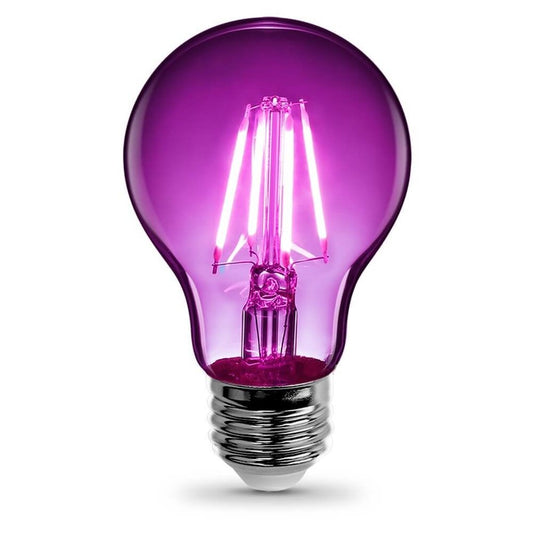 2 pack - Feit Electric A19/TP/LED 4.5W A19 Purple LED Light Bulb