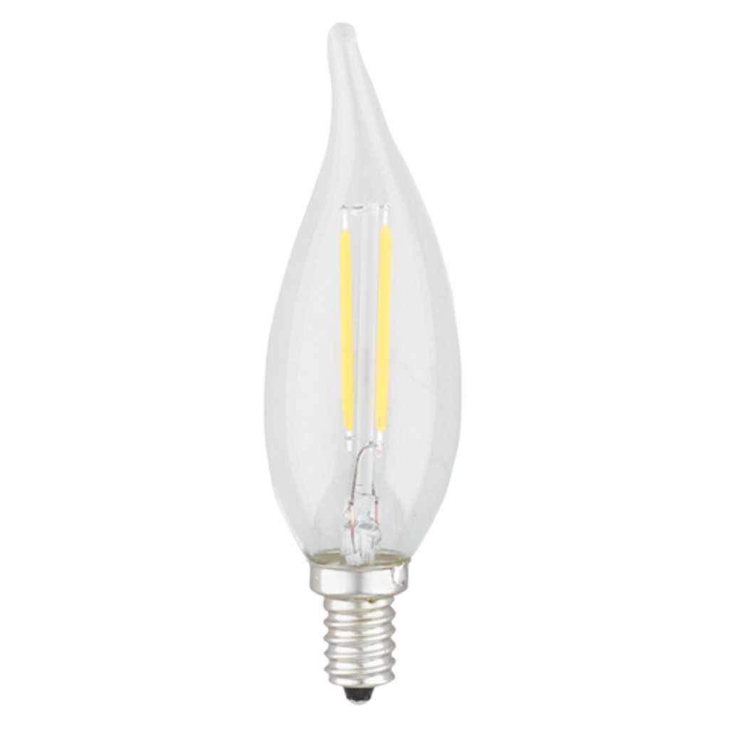 2 pack - 41116-UL 2W C10 Warm White LED Light Bulb
