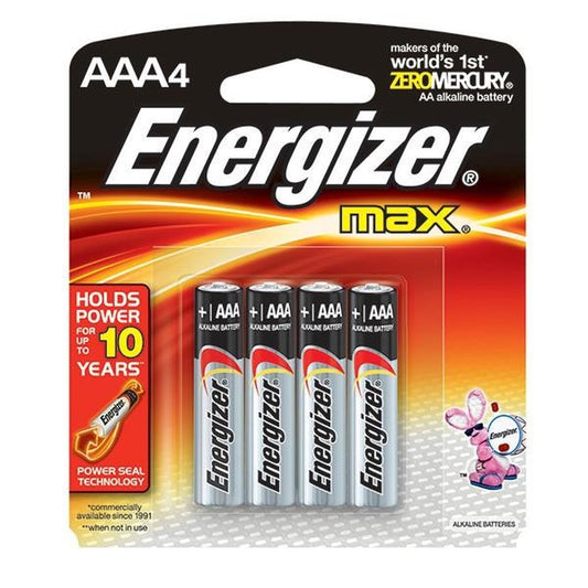4 pack - Energizer E92BP4EN AAA Battery