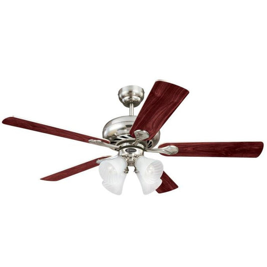 Westinghouse 785213448 Ceiling Fan Fixture 5SW52BN4 52" 5BLD BRUSHED