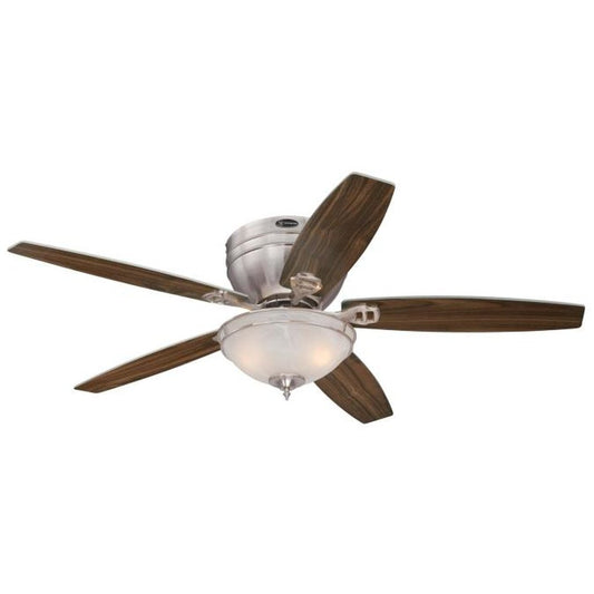 Westinghouse 7209748 Ceiling Fan Fixture 52" BN LED CF w/5 Rch Wlnt/BE