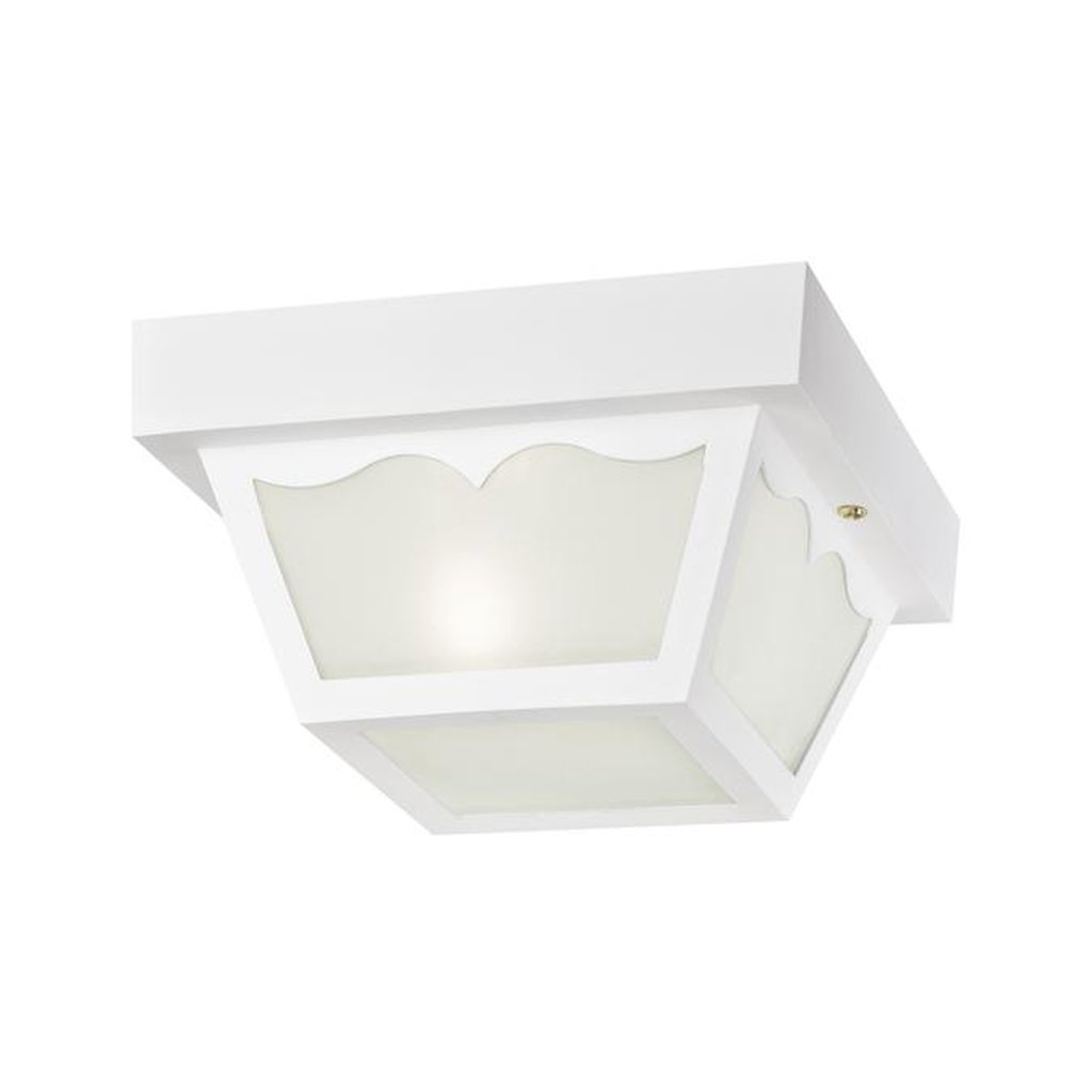 Westinghouse 6697591 Close-to-ceiling Fixture 1Lt 8.25" Sq Flush WH