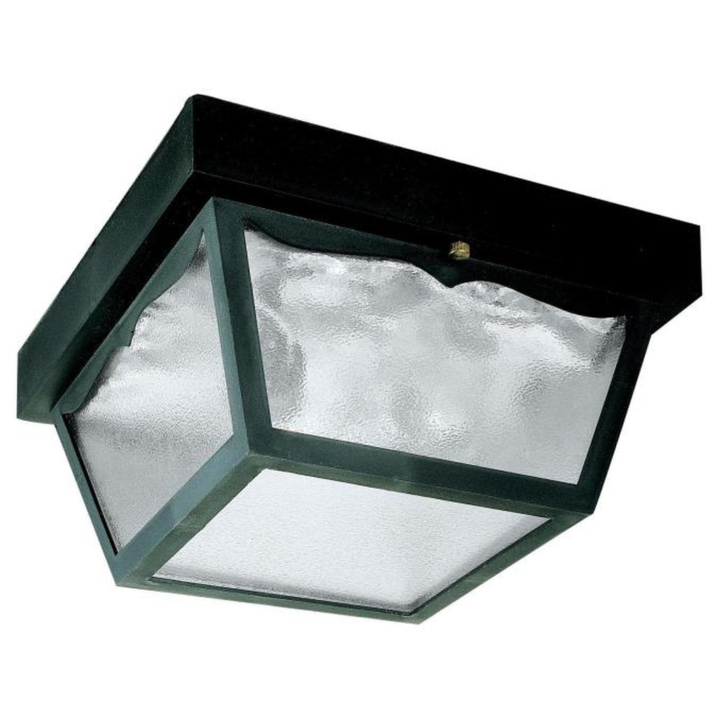 Westinghouse 6682391 Close-to-ceiling Fixture 2 LT BLK PORCH CLR TEXT