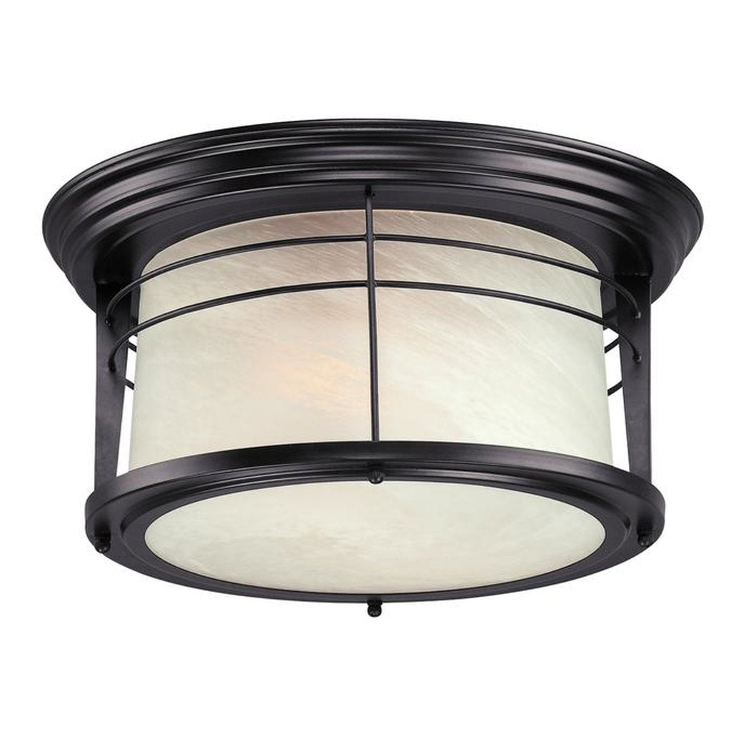 Westinghouse 6674691 Close-to-ceiling Fixture 2Lt Flush Weathered