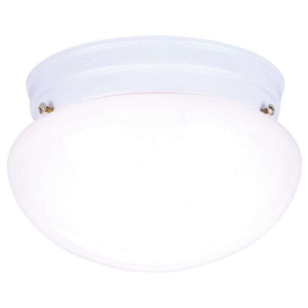 Westinghouse 6669991 Close-to-ceiling Fixture WEST 1LT FLUSH WHT DRUM