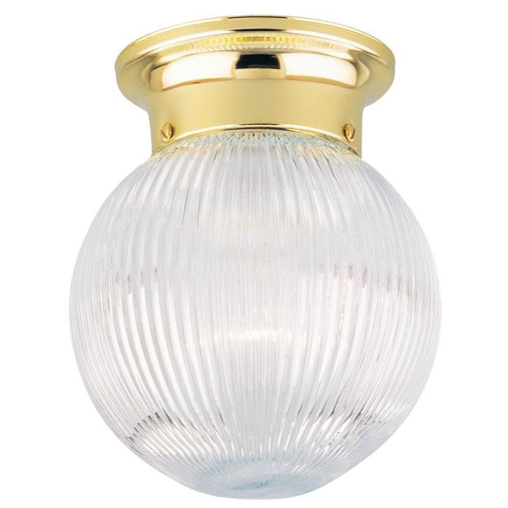Westinghouse 6669291 Close-to-ceiling Fixture WEST 1LT CRYSTL RBBD GL