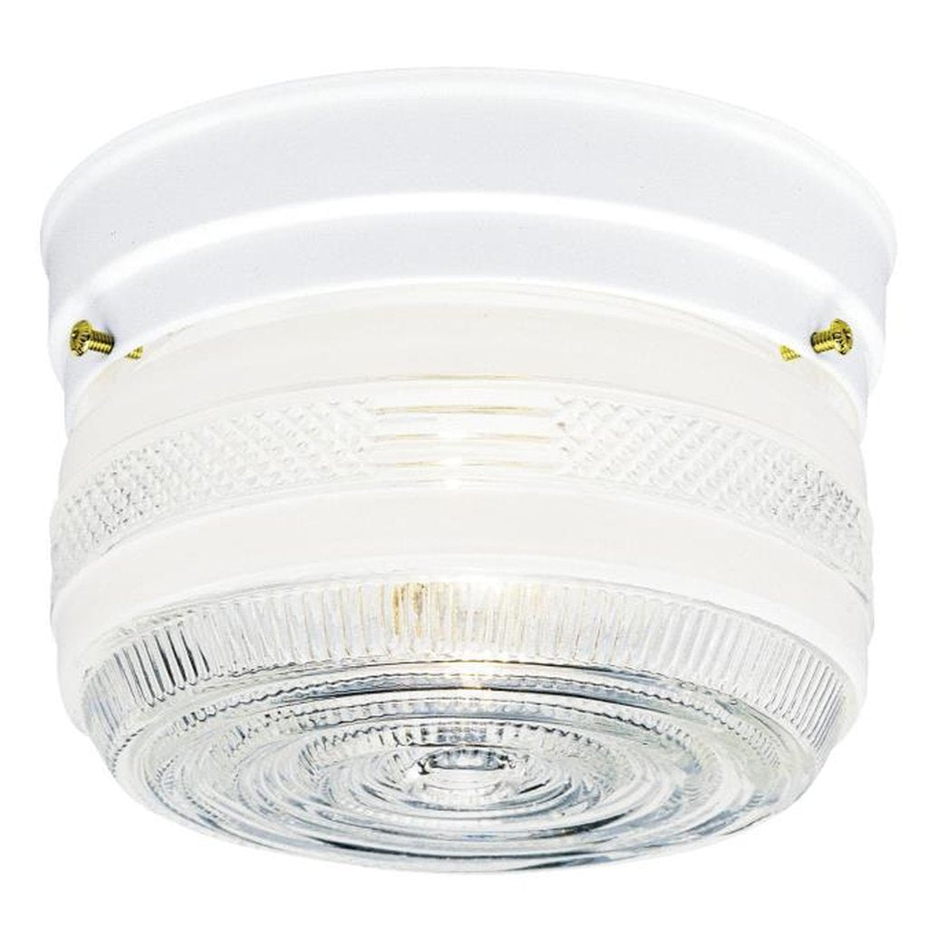 Westinghouse 6620448 Close-to-ceiling Fixture 1LT 6.75" FLUSH WH W/