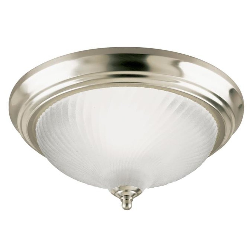 Westinghouse 6430448 Close-to-ceiling Fixture 2LT 13" FLUSH BN W/FR