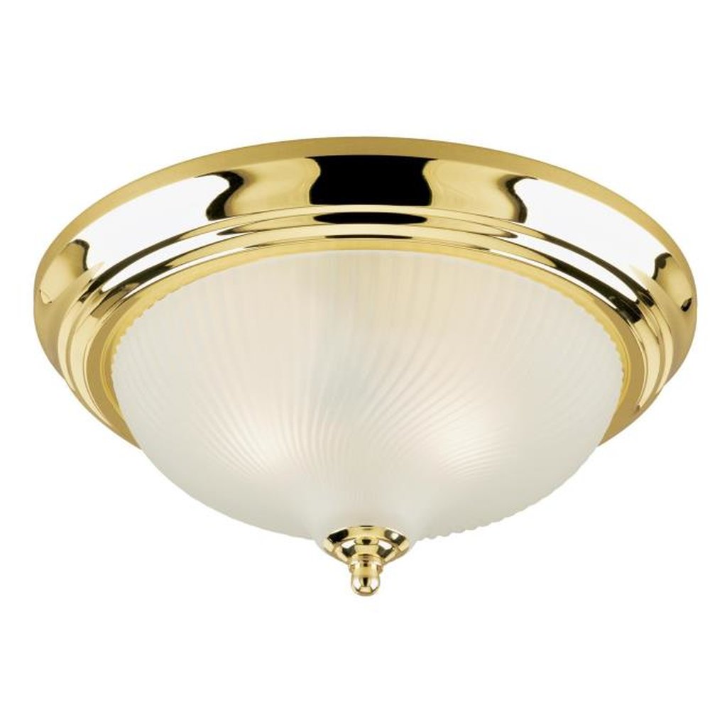 Westinghouse 6430248 Close-to-ceiling Fixture 2LT 13" FLUSH PB W/FR