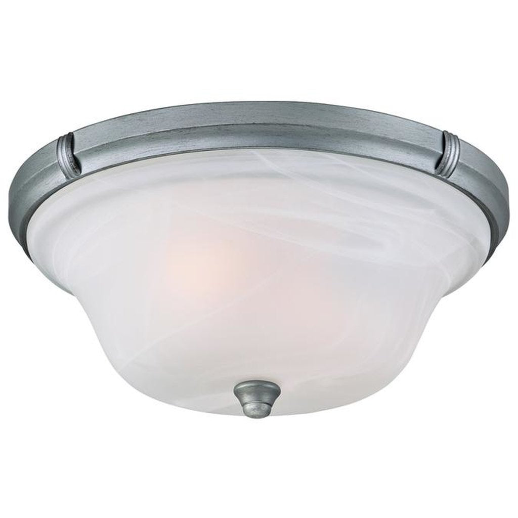 Westinghouse 6342391 Close-to-ceiling Fixture 2Lt 13" Flush Ant Silver