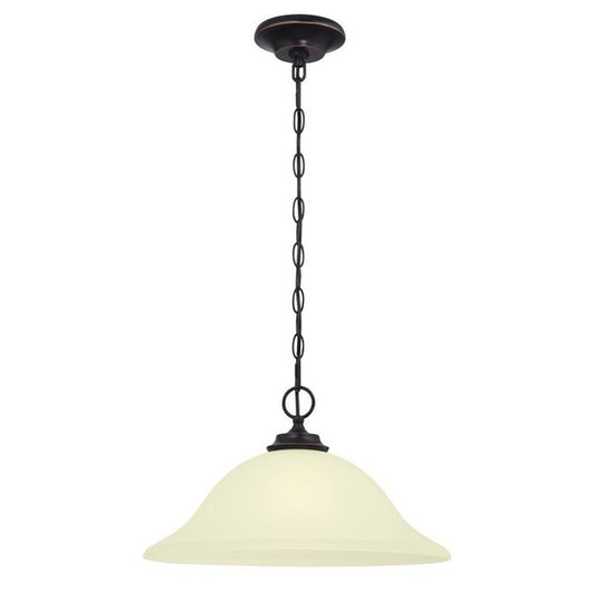 Westinghouse 630435048 Pendant Fixture 1Lt Pend Amber Bronze w/Frosted