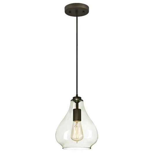 Westinghouse 6102691 Pendant Fixture 1Lt ORB with Clear Gls