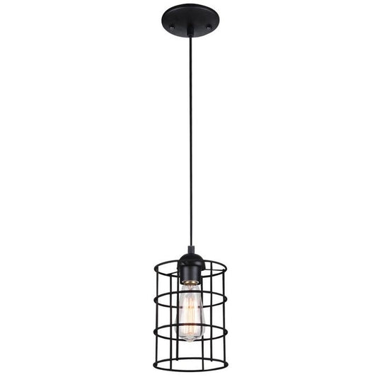 Westinghouse 6100691 Pendant Fixture 1Lt Mini Pend ORB with Cage Shade