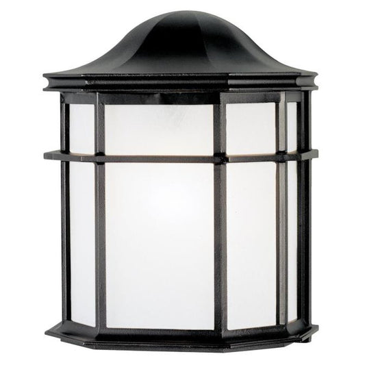 Westinghouse 6689891 Wall Pack Fixture 1LT TXT BLK MISSION LANTERN
